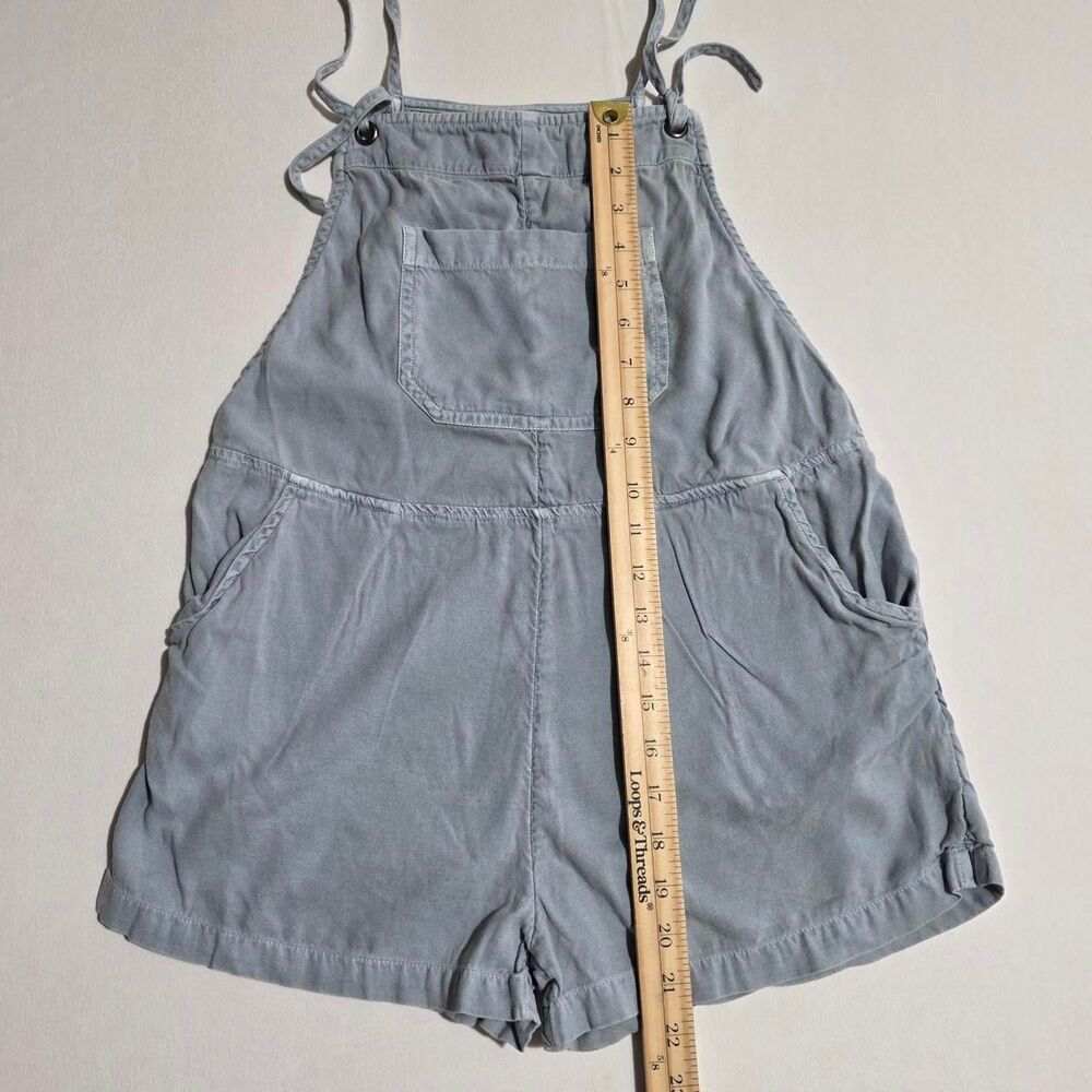Billabong Wild Pursuit Short Overalls Romper in a dusk blue wash Size Small - Picture 3 of 6